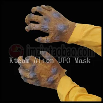 

Halloween Horror Devil Masks Latex Rubber Gloves Party Halloween Gloves Alien Mask Skull Gloves Halloween Scary Horror Hand Mask