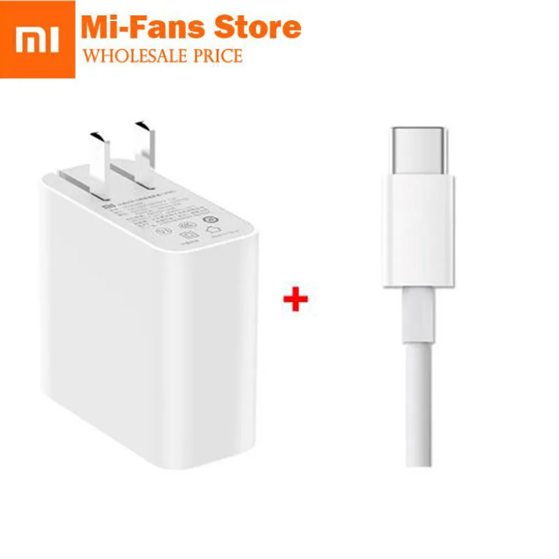 

Original Xiaomi Mi USB-C Charger 45W Output Rate Socket Power adapter Type-C Port USB PD 2.0 Quick Charge QC 3.0 + Type C