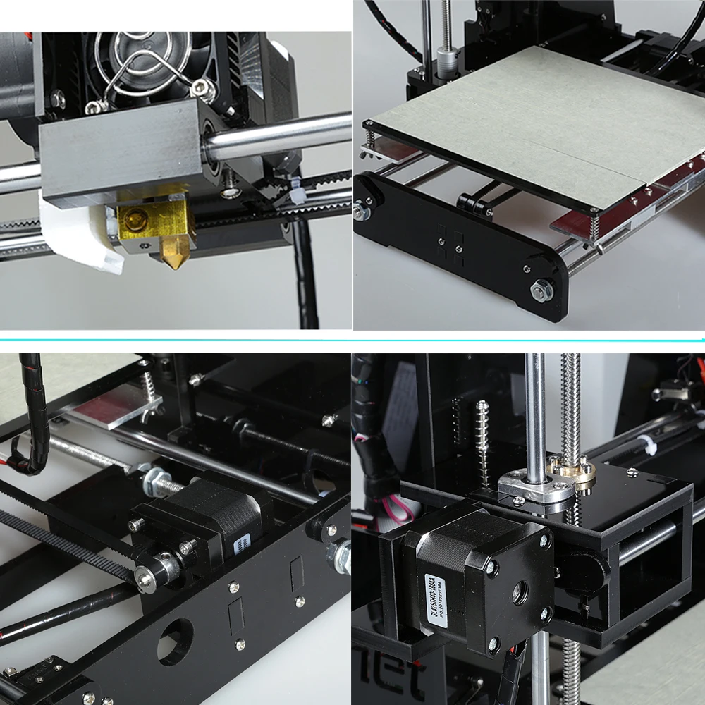 Anet A8 A6 Авто A8 A6 дешевый 3d принтер Высокая точность Reprap Prusa i3 3d принтер комплект DIY с 10 м нитью 3D drucker принтер