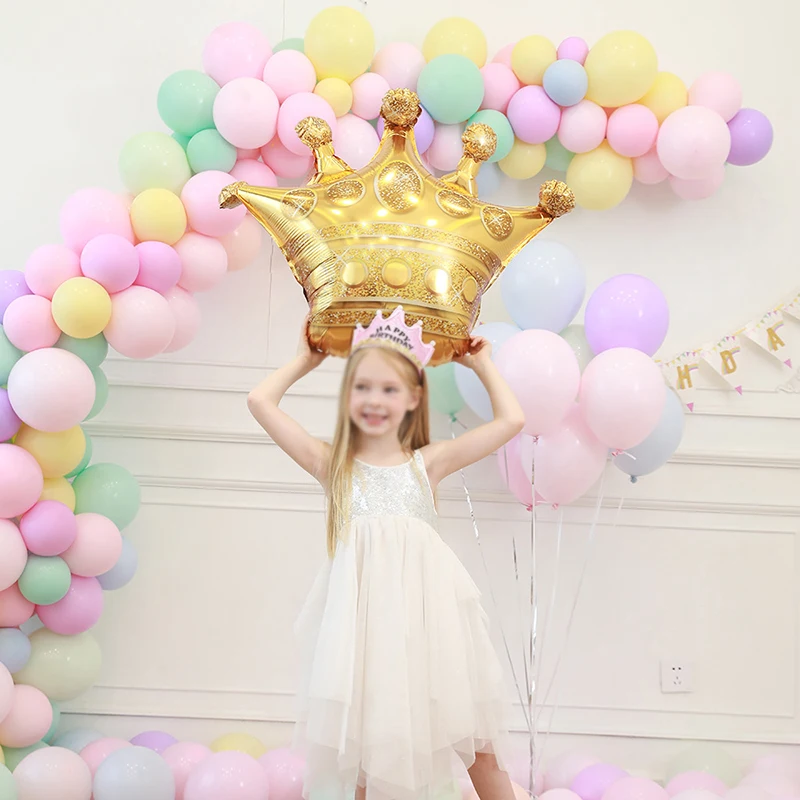 

1pc Big Crown Foil Balloon For Adult Kid girl First Birthday Wedding Baby Shower New Year Bachelorette hen Party Decoration