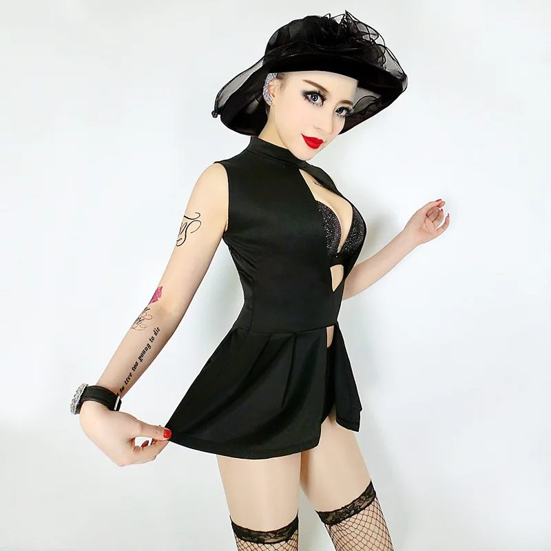 Женский костюм для ночного клуба модный певицы ночных клубов|led costume women|women