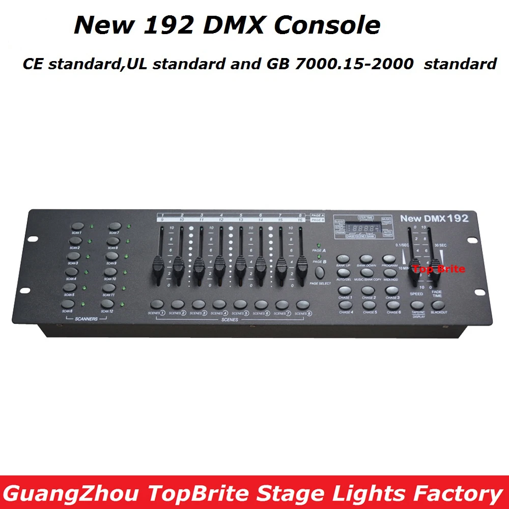Высококачественный 192 DMX консольная часть освещения DJ оборудования DMX контроллер для светодиодный Par перемещение головы луч света