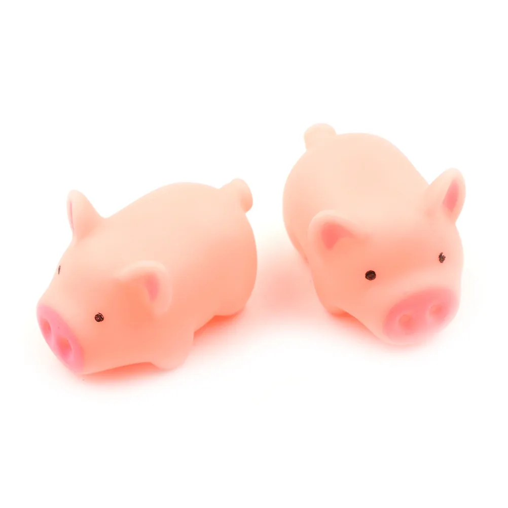 2Pc Funny Cartoon Squishy Pink Pig Squeeze Straps DIY Decor Accessories Antistress Toys Fun Joke Toy Gift | Мобильные телефоны и