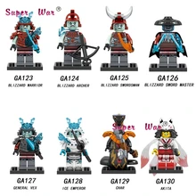 Одна модель строительных блоков Char Snake Archer Акита меч Vex Ice Emperor игрушки для детей