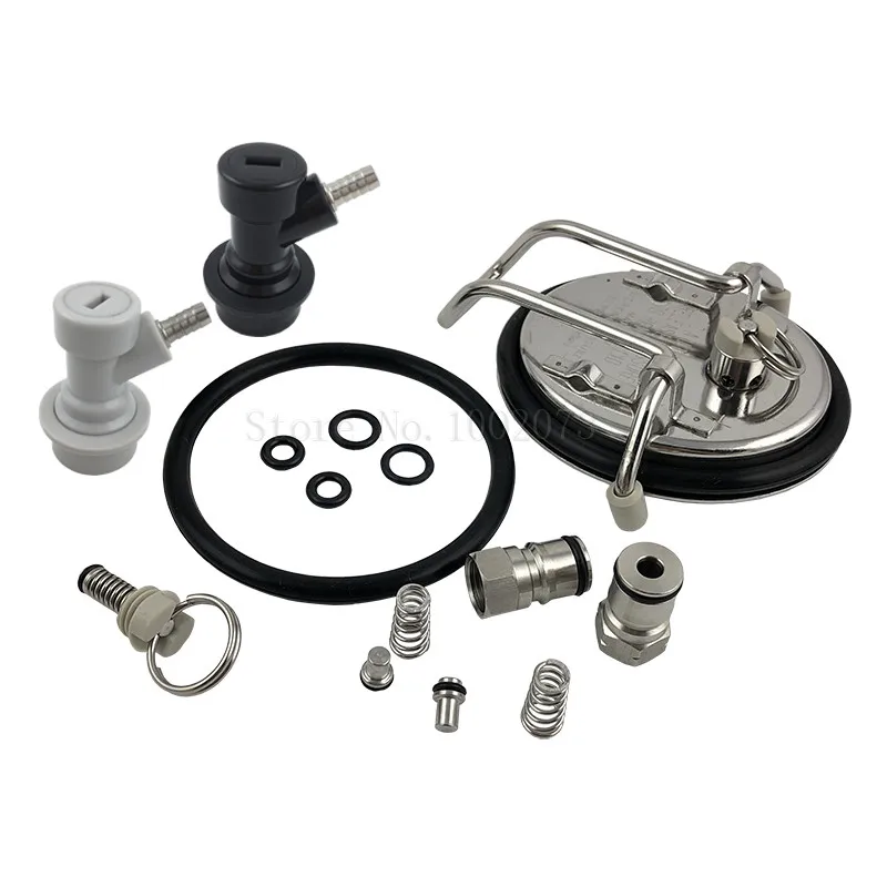 

Pressure Relief Valve For Ball Lock Cornelius Kegs Home Brew Beer Keg Ball Lock Post & Poppet, keg disconnects, lid, seal o ring