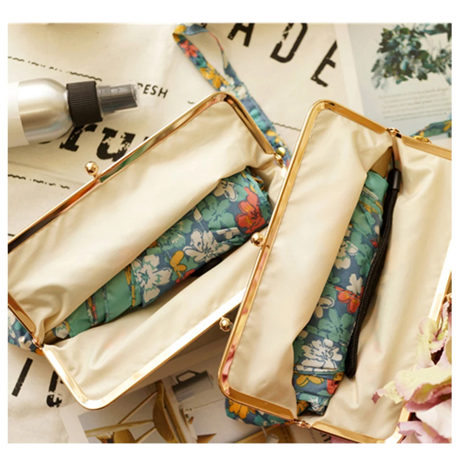 

Mini Cell Phone Anti Uv Umbrella Rain Sunny Women Japanese Parasol Umbrella Quality High Parapluie Folding Rain Supplies 50D0090