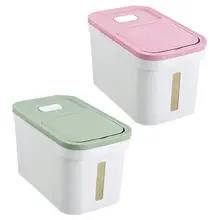 Большой контейнер для хранения пищевых продуктов, дозатор для сухого риса, муки, большие контейнеры с крышками для кухни, герметичный контейнер для зерен