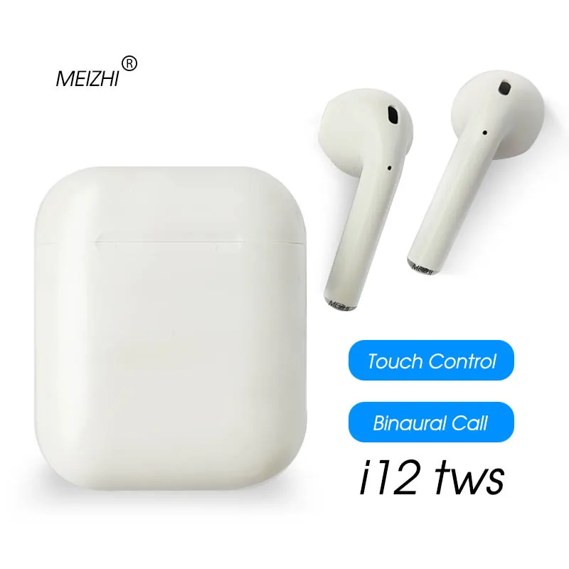 

i12 TWS i10 Wireless Bluetooth Earphone 3D Stereo Earbud Headset With Charging Box Mic for Smart Phone ear air pods i10 tws i12