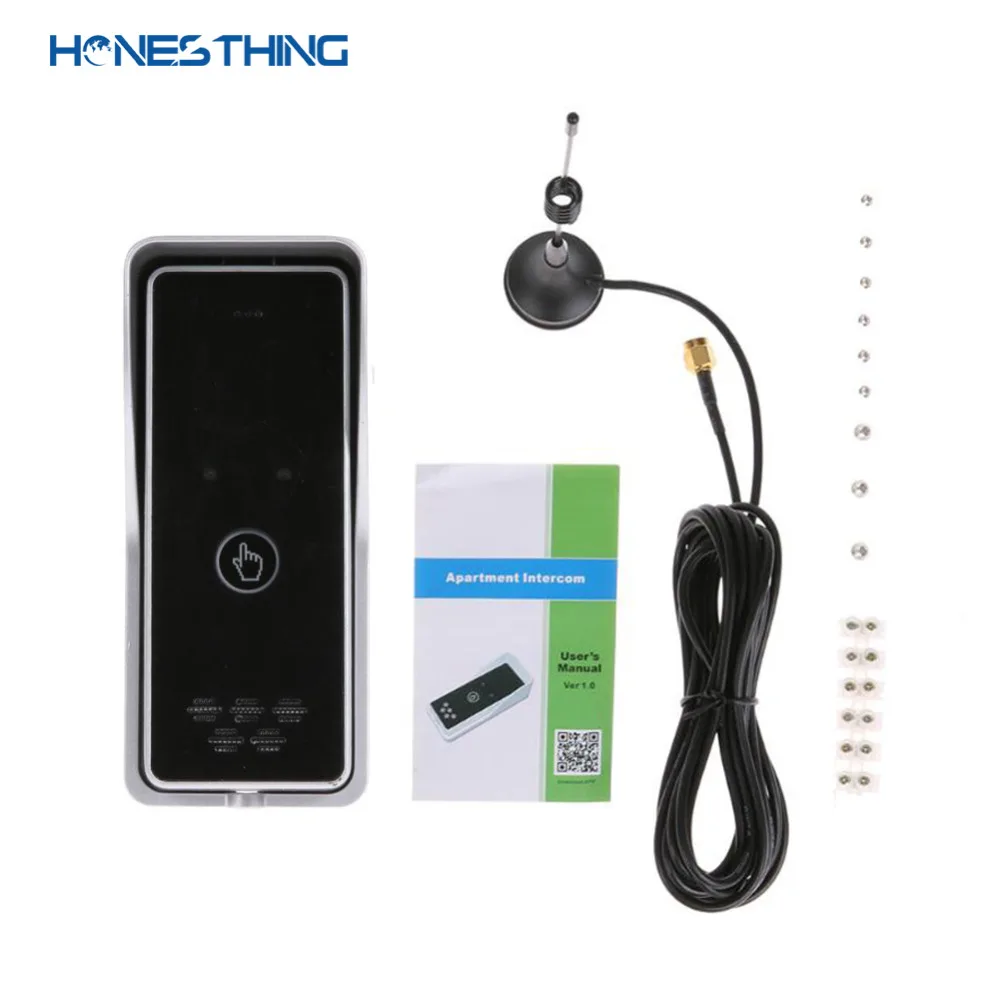 HonesThing GSM 3G Apartment Intercom Dial to Open the Door by Free Call 3G Gate Opener Access Control Wirless Door Opener K6S 5