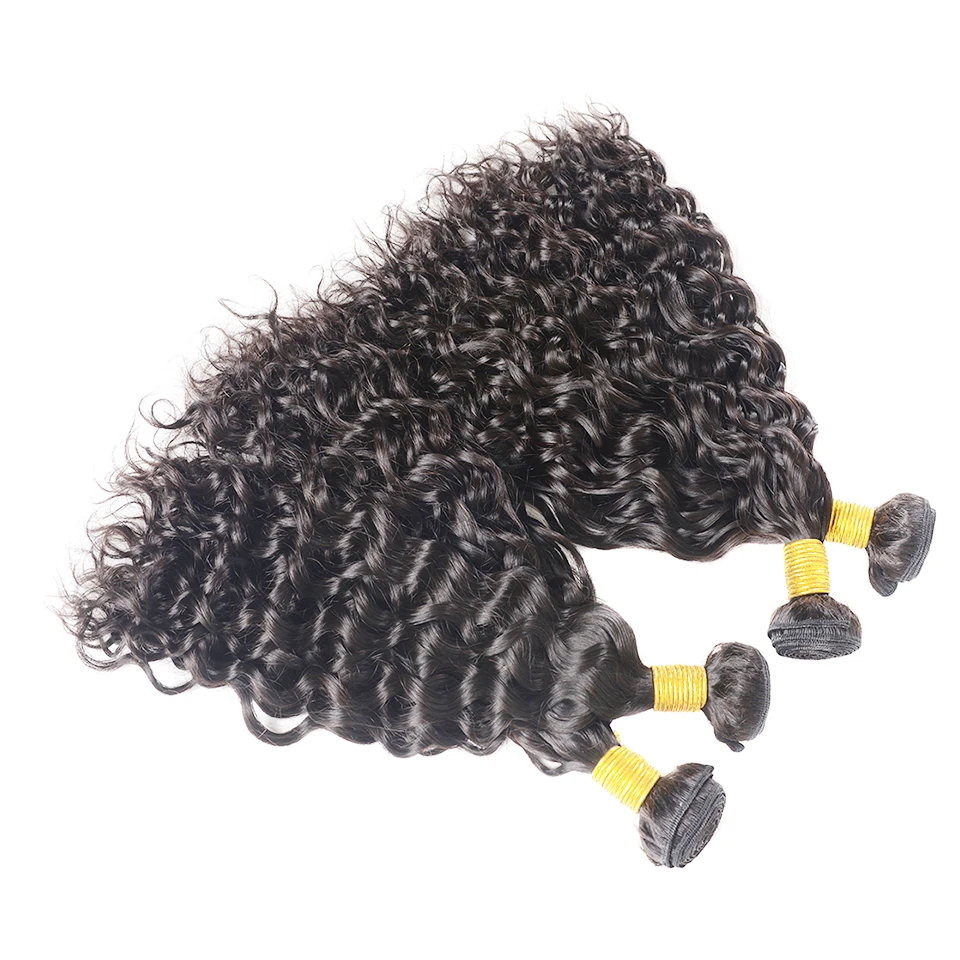 Malaysian Hair Bundles Water Wave Human Hair 4 Bundles Bundles Double Wefts Thick Hair Extensions Brenda non Remy Hair 8-30 inch