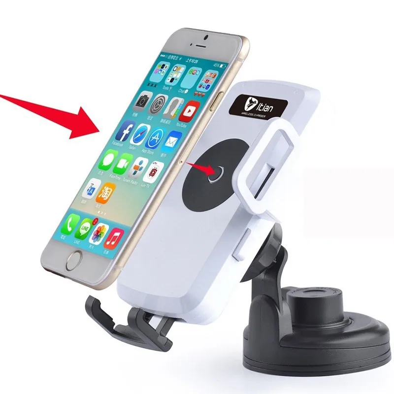 qi car charger white 3