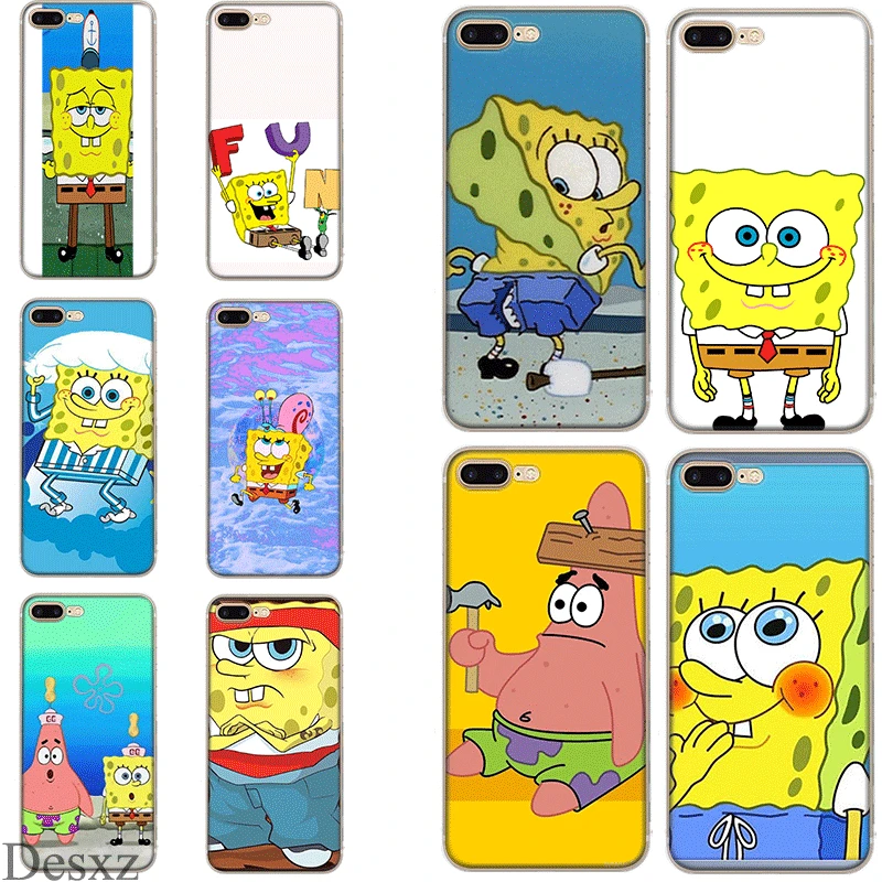 

Mobile Phone Case For iPhone 5 5s SE 6 6s 7 8 Plus X XS Max Cover Spongebob Bag