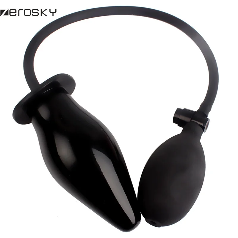 Zerosky Анальная пробка насос надувные наполненные воздухом секс-игрушки для