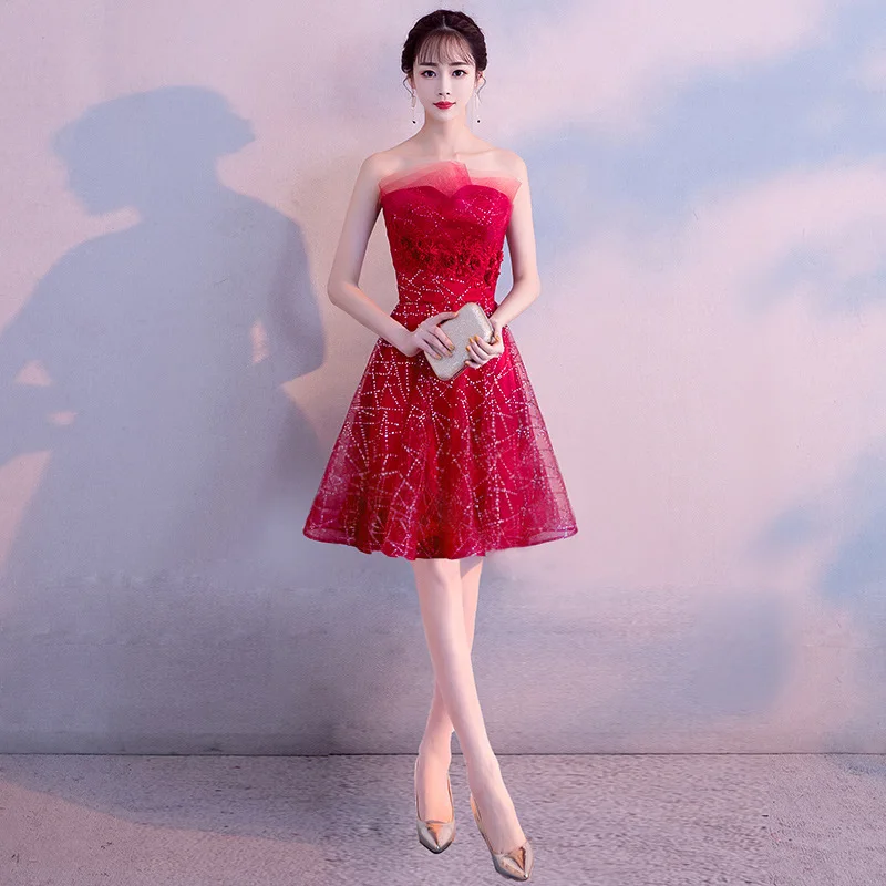 Vestido de festa 2019 Mrs Win The party prom сексуальное винтажное вечернее платье трапециевидной