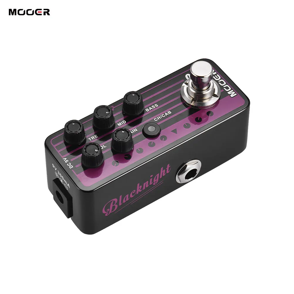 MOOER микро предусилитель серии 009 черный ночной Универсальный цифровой гитарная