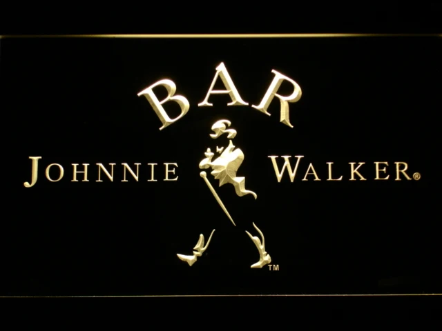 439 бар Johnnie Walker светодиодные неоновые вывески для виски с переключателем