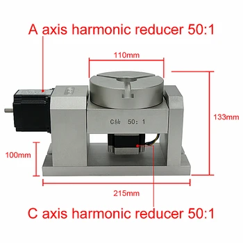 

CNC A C aixs, cnc Rotary axis dividing head harmonic gearbox free tax to RU