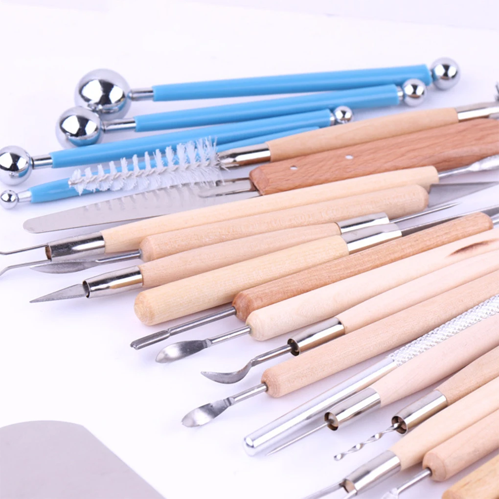 

51pcs Ceramic Clay Tools Set Modeling Pottery Clay Sculpting Tools Kits Pottery Carving Supplies