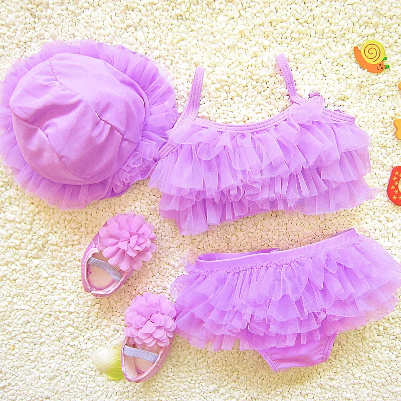 2017 New Arrival Tutu Baby Girls Two pieces Bikini Set Cute Babys