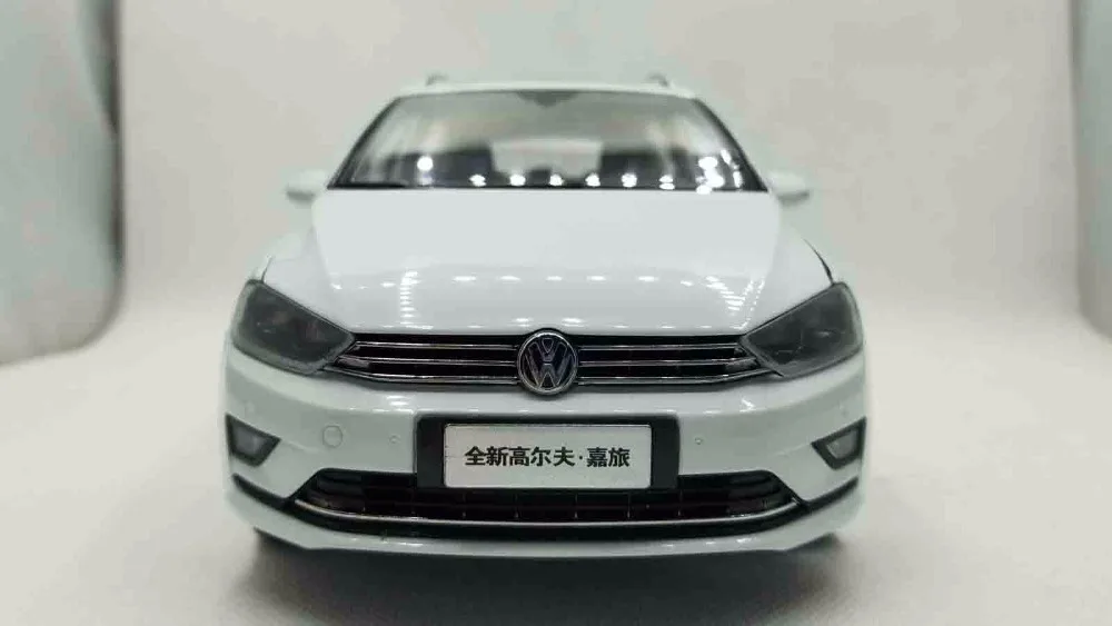 1:18 литая под давлением модель для Volkswagen Golf 7 Sportsvan белый вагон редкий сплав игрушечный автомобиль миниатюрная коллекция спортивный фургон MK7 7