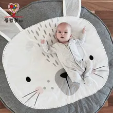 90 см мультфильм лев кролик детская комната декоративный коврик ватная одежда животный узор ползать игровой коврик