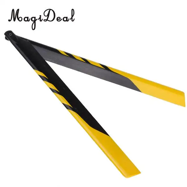 MagiDeal 2Pcs 325mm Universal Glass Fiber Main Rotor Blades for Trex 450 Series RC Helicopter Remote Control Parts