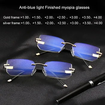 

Rimless Reading glasses Women Men Presbyopic Reader Business Retro Lightweight Filter Blue Light Blocking Reading Glasses
