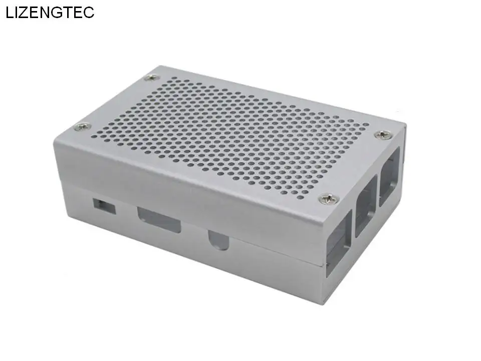 Бесплатная доставка LIZENGTEC Новый дизайн Алюминиевый Чехол 2 цвета для Raspberry Pi & 3