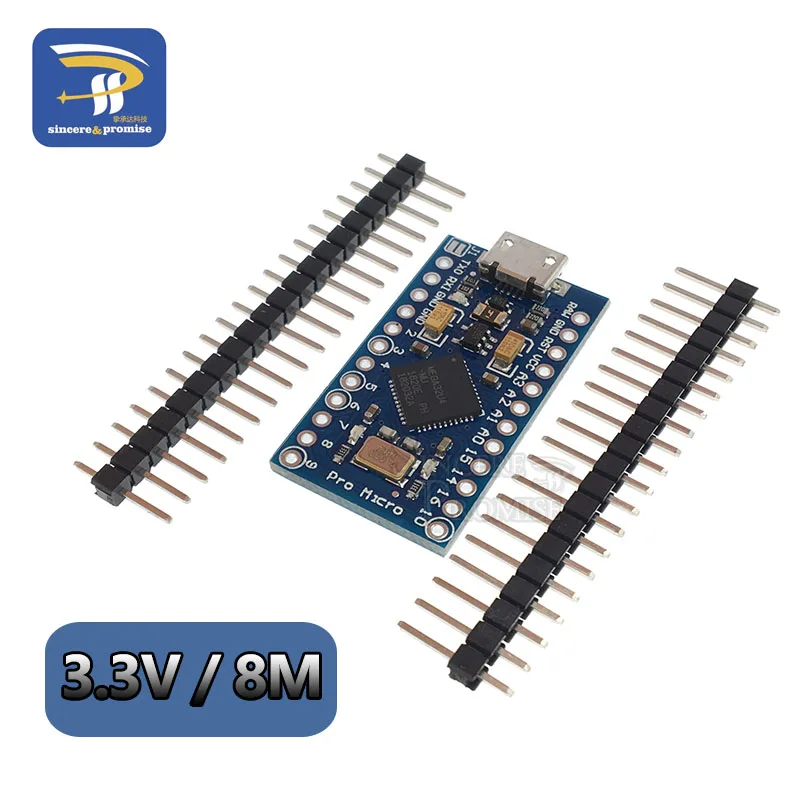 Pro Micro для arduino ATmega32U4 5 V/16 МГц 3,3 V/8 МГц модуль с 2 row штыревые для Leonardo лучшего качества