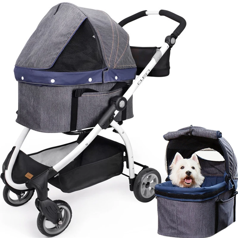 15kg Detachable Folding Pet Stroller/Dog Walking Buggy Kennel House