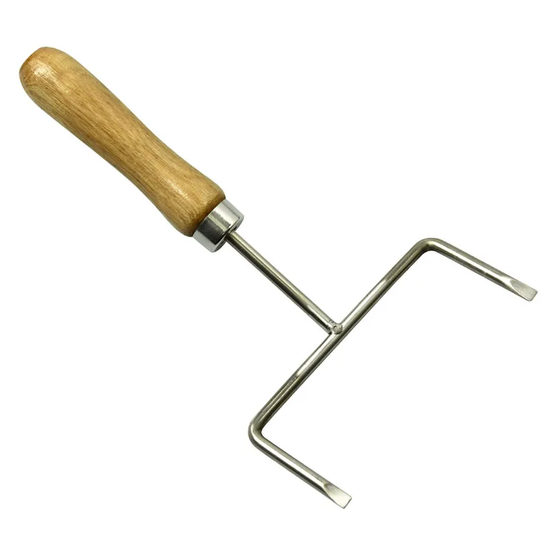 

High quality durable Honey comb fork Honeycombs Bee Keeping Tool with wooden Handle
