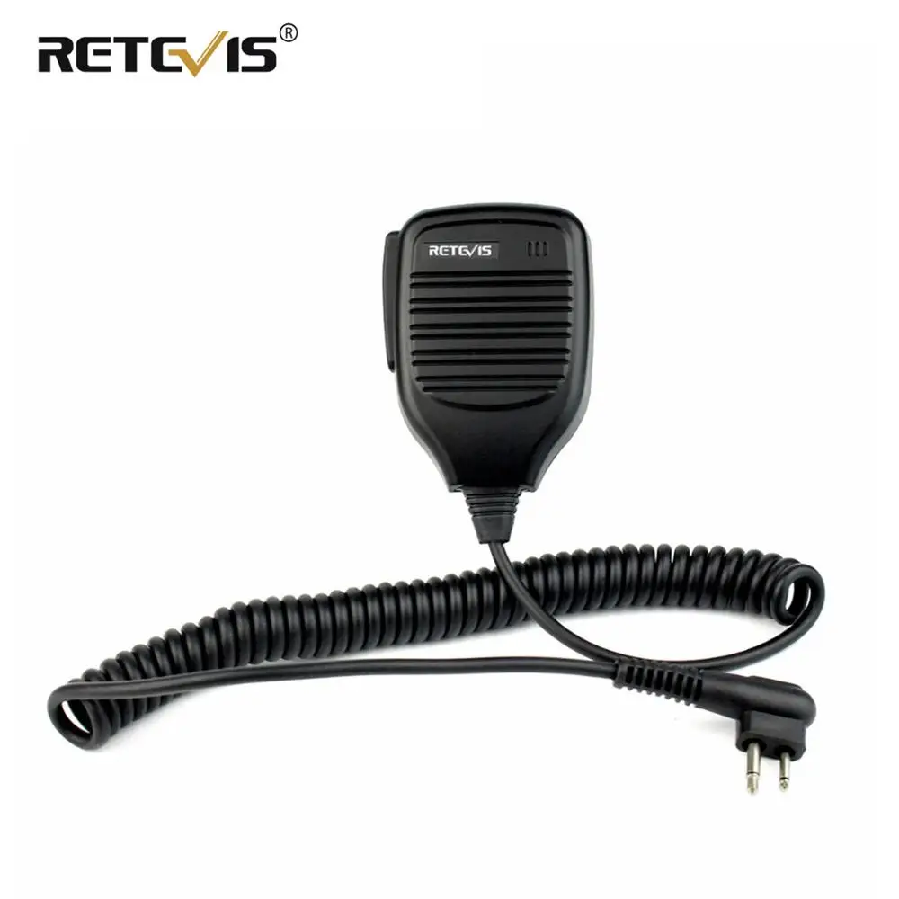 Retevis R-321 2Pin PTT динамик микрофон для Motorola GP68 GP300 DEP450 EP450 для HYT TC-500 TC-610 аксессуары для рации для рации hytera hyt tc 508 tc 505 tc 518 tc 700 портативная двухконтактная акустическая трубка наблюдения гарнитура функция ptt