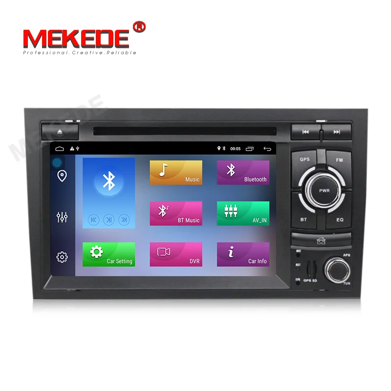 Cheap MEKEDE 8core Android 9.1 Car GPS navigation DVD player For audi A4 2002-2008 S4 RS4 8E 8F B9 B7 with 2GB RAM+32GB ROM 2