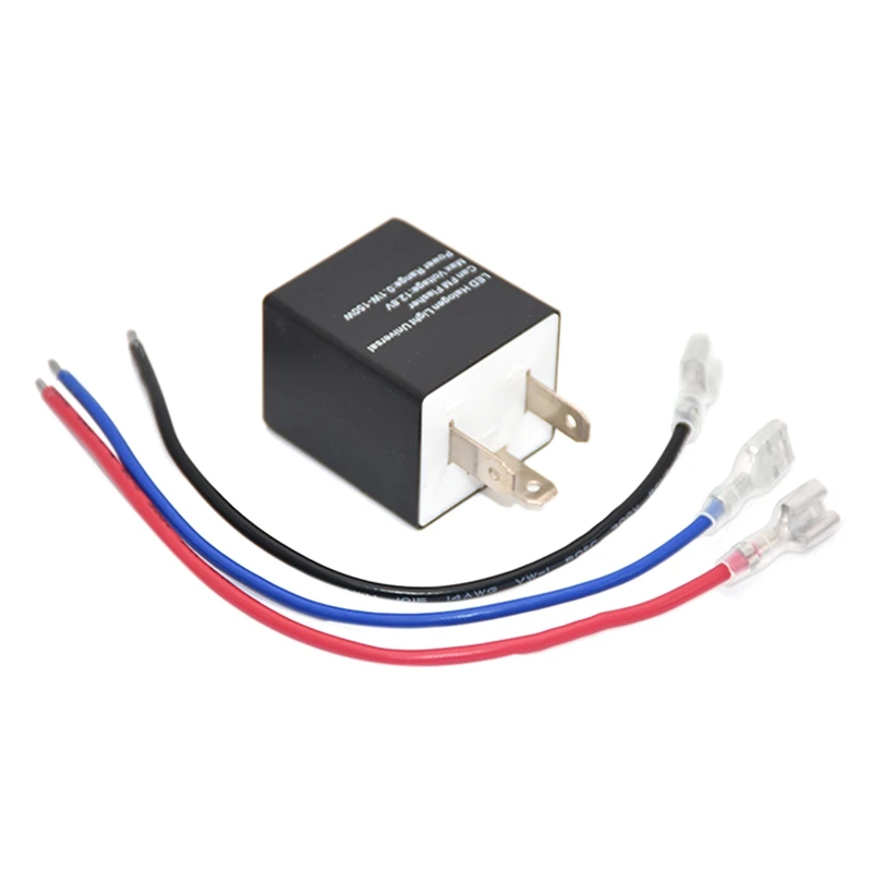 

Motorcycle 3 Pin Adjustable Electronic Led Flasher Relay For Car Turn Signal Blinker Light
