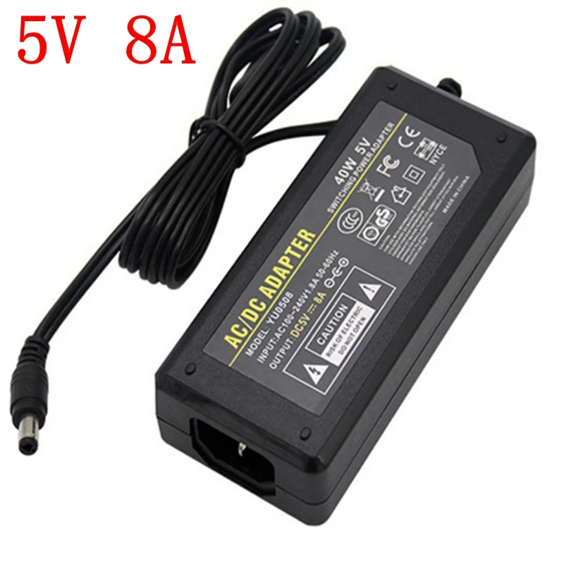 110V 220V AC в DC 5 V/12 V/24 V адаптер питания трансформатор освещения 1A/2A/3A/4A/5A/6A/8A/10A 5,5x2,1mm для светодиодные ленты Драйвер