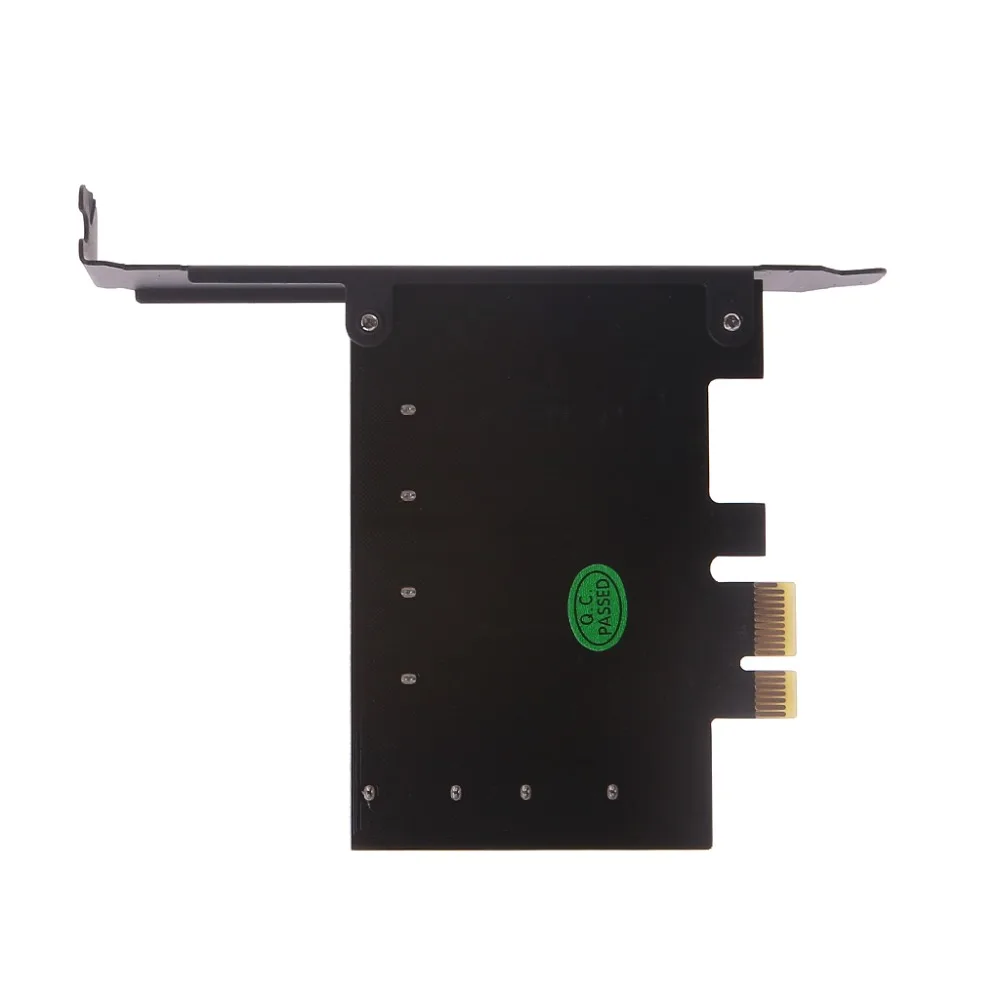 OPEN SMART PCI Express 1x To 4 Port Sata 3 0 6G Expansion Controller Card Marvell 5