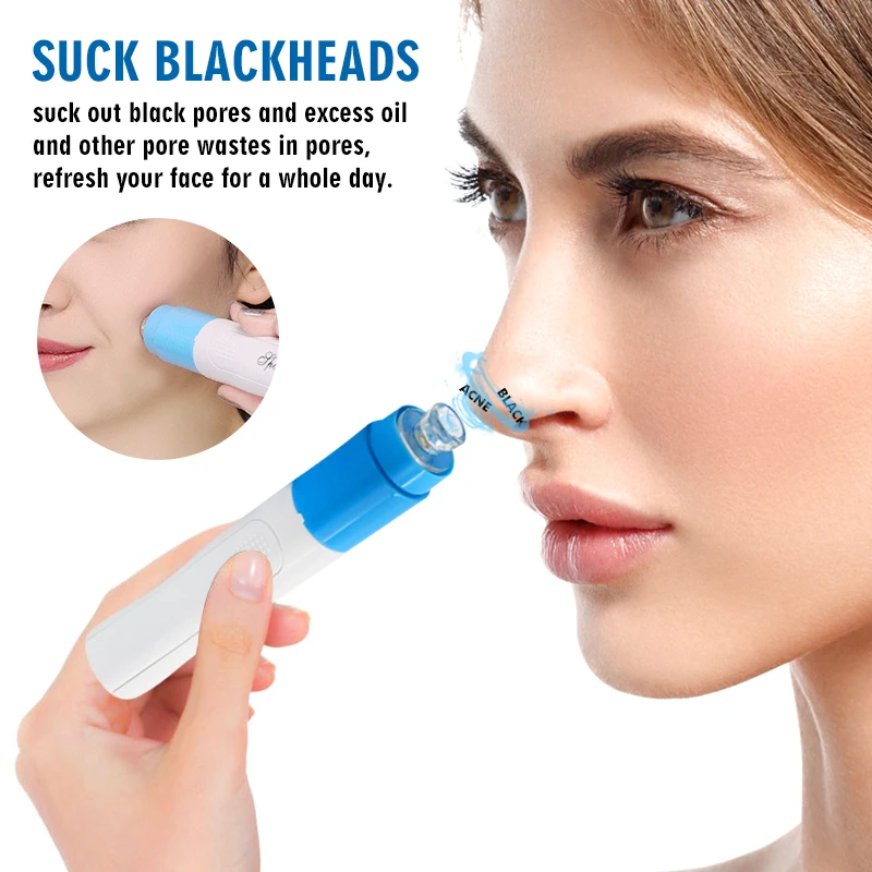 

Electric Blackhead Remover Skin Care Pore Cleanser Vacuum Acne Pimple Removal Vacuum Suction Face Clean Tool