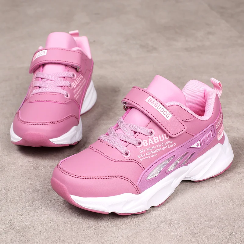 

Mudipanda sneakers for kids 2019 spring new children's leather waterproof casual shoes Kid's lightweight running shoes