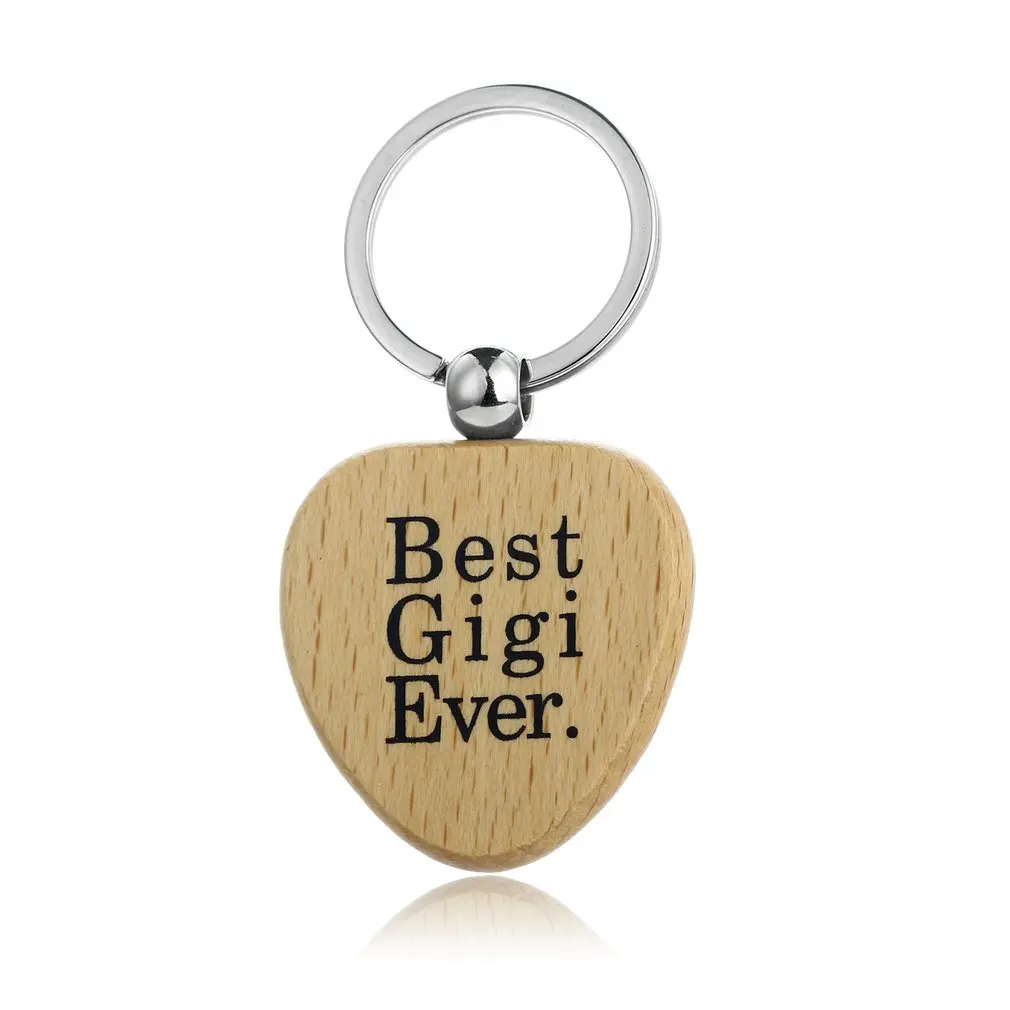 Деревянный брелок Love You More Best Dad Ever Nana с надписью Elk Crucifix модная Автомобильная
