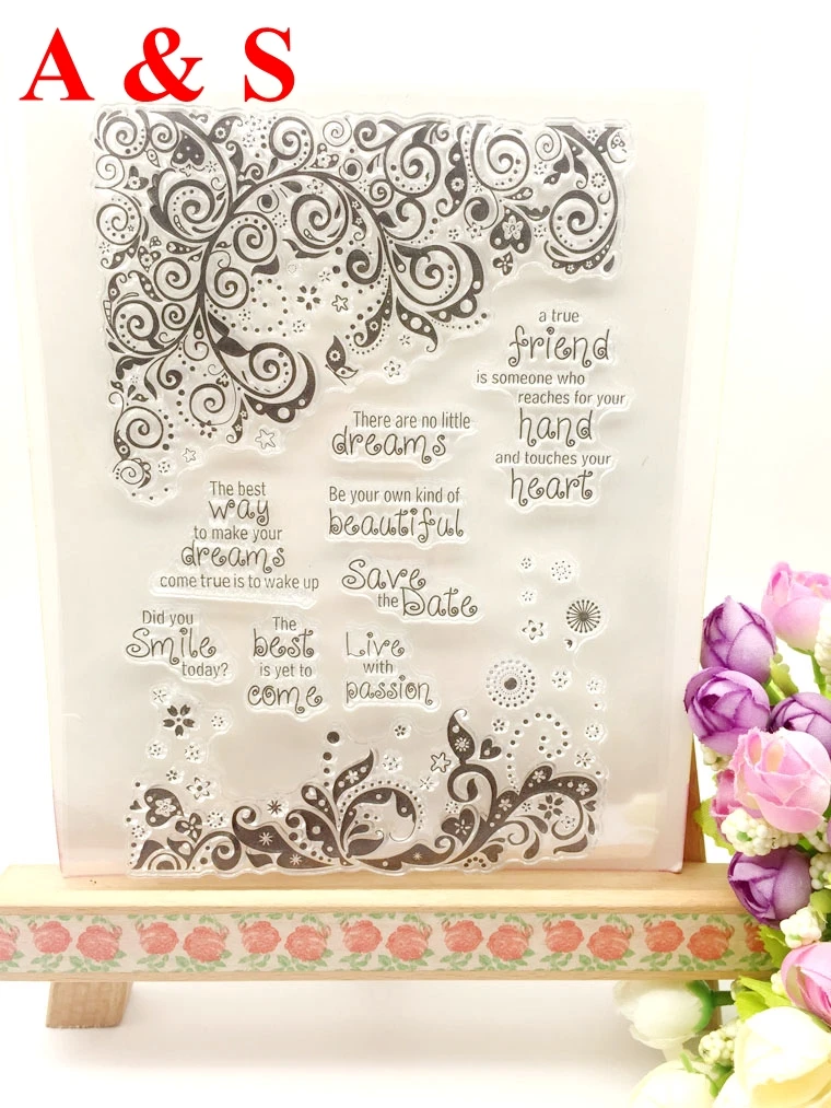 ライブでスクラップブッキングスタンプローラースタンプクリアスタンプ花ウィッシュ手紙メールアルバムカードエンボス透明スタンプテンプレート Stamp Flower Transparent Stampstamp Transparent Aliexpress