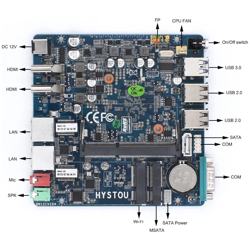2 LAN безвентиляторный мини сервер ПК Windows 10 Linux Intel Quad Core Celeron N3160|Мини ПК| |