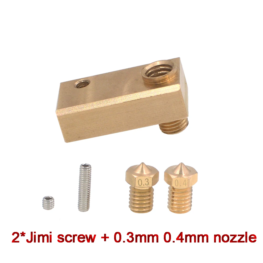 Modified Version Brass Heated Block for Ultimake 2 UM2 Printer 1.75mm Filament with 6mm Cartridge Heater PT100 A Sensor Modified Version Brass Heated Block for Ultimake 2 UM2 Printer 1.75mm Filament with 6mm Cartridge Heater PT100 A Sensor