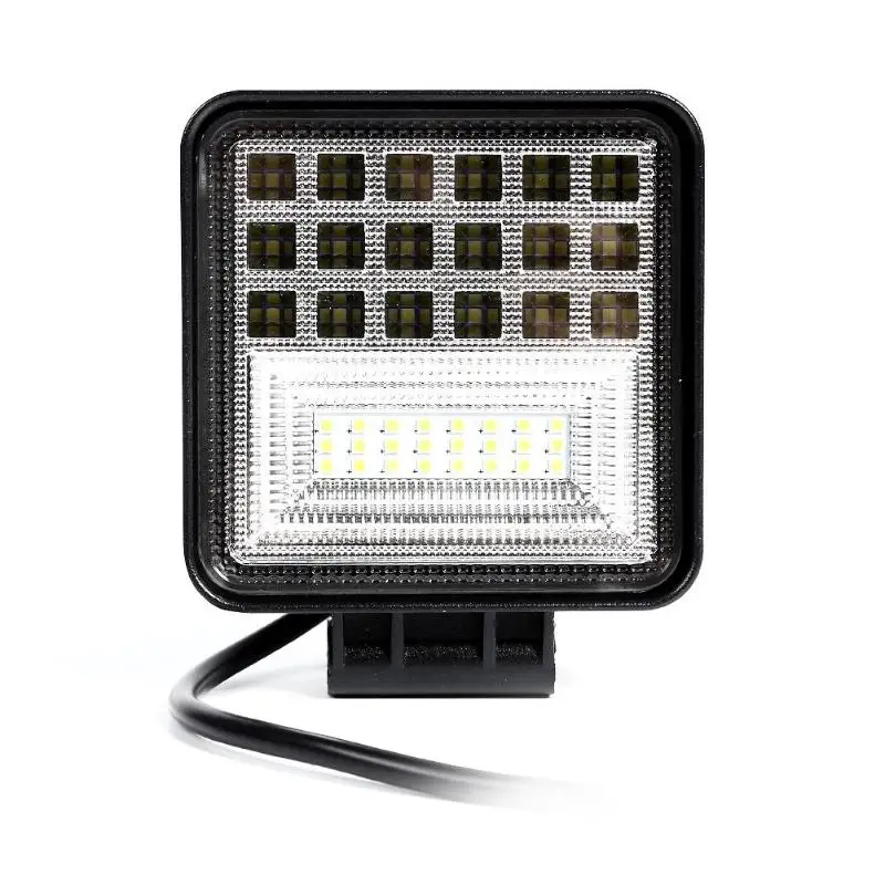 4 inch 126W Car 6000K LED Square Bar Work Light Driving Spot Beam off road Light Bar Accessories for Auto Offroad Trucks