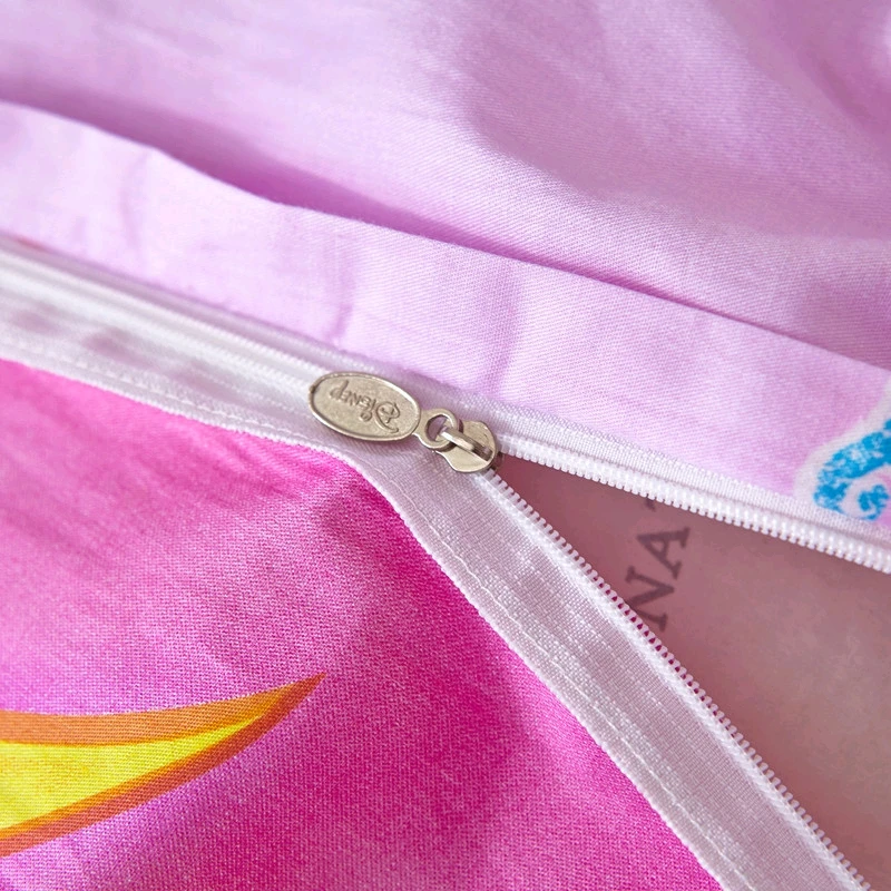 ديزني يتل ميرميد ارييل الفراش مجموعات الفتاة الأطفال ديكور غرفة نوم 100% القطن ملاءات حاف مجموعة غطاء 3/4 قطعة لا حشو