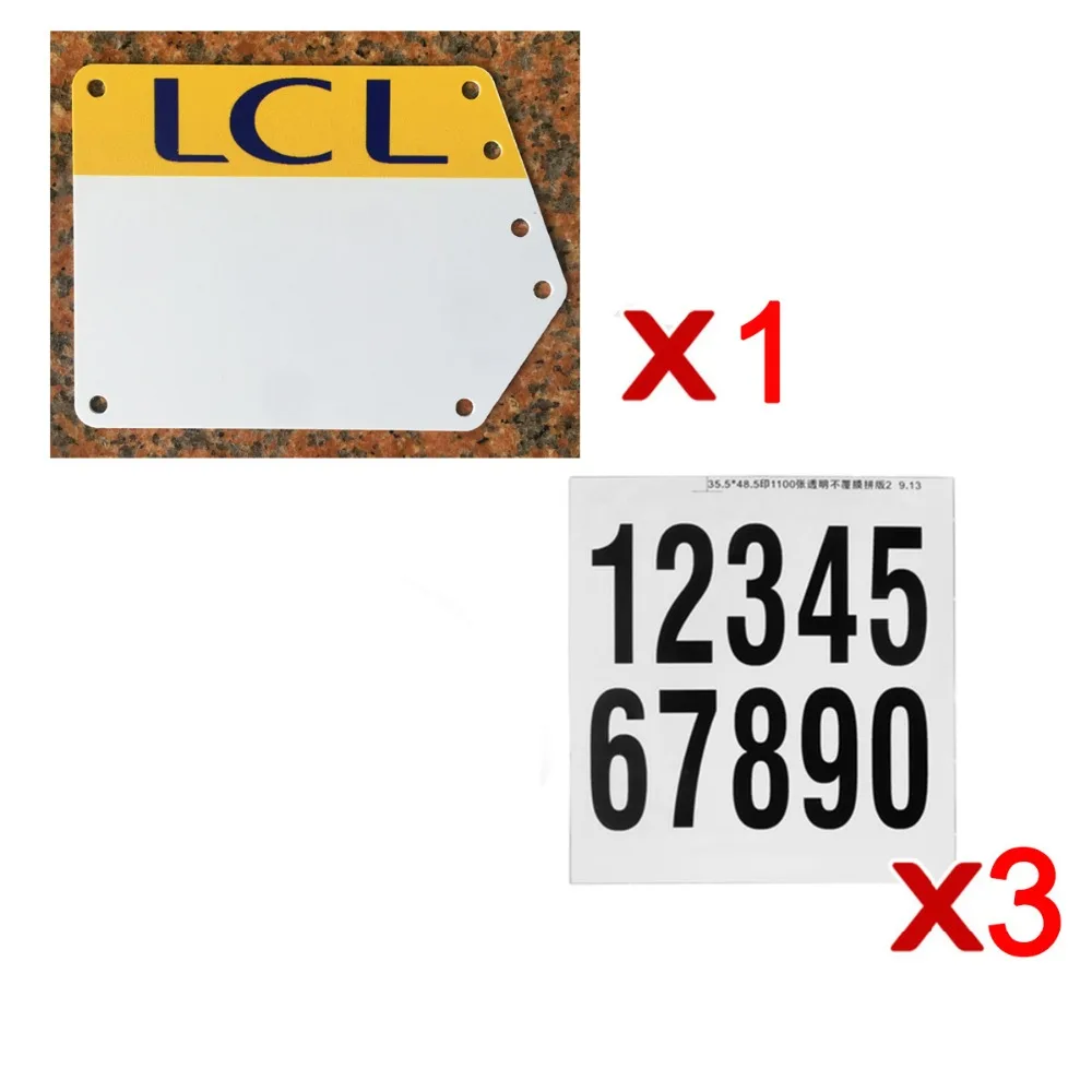 SILVEROCK Custom Bike Racing Number Plate Stickers Decals Road Bike Triathlon Ironman Bicycle Plate