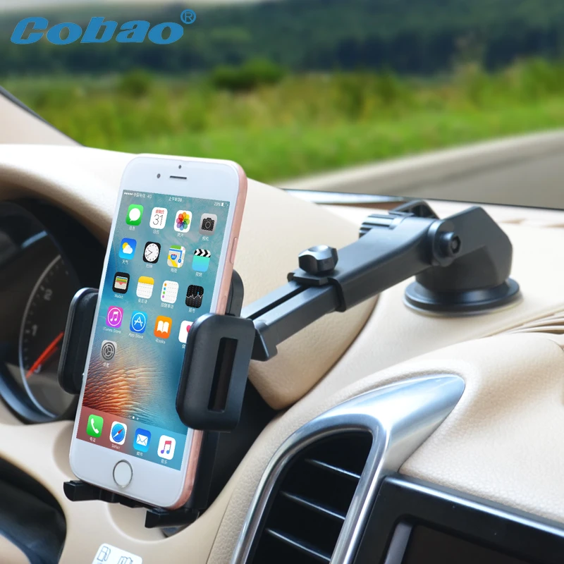 

Cobao Universal Phone Holder Car Adjustable Windshield Mount Stand 360 Degree Rotating Dashboard Phone Stand for Xiaomi Meizu