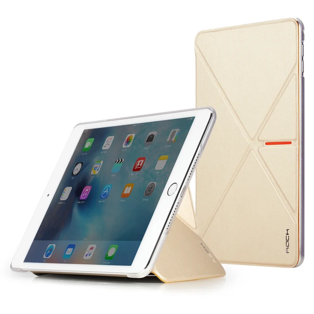 For iPad Mini 4 Case 100 Original ROCK Brand Fold PU Smart Case