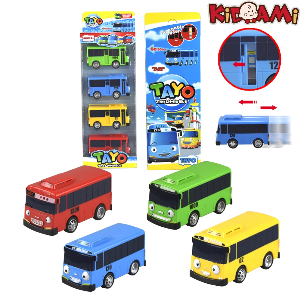 Tayo маленький автобус, Детские миниатюрные игрушки, корейские Мультяшные персонажи, игрушки для детей, подарок на день рождения, автомобиль, машинки escala