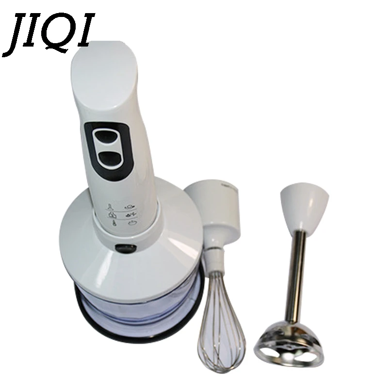 

JIQI Electric Handheld Blender Vegetable Fruit Juice Mixer Stir Egg Whisk Beater Juicer Meat Grinder Chopper Baby Food Processor