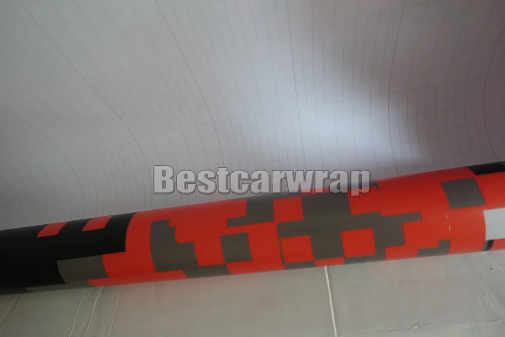 orange tiger pixel piexl camouflage vinyl camo car wrapping digital black white car wrapping film small large foile (7)